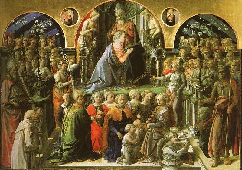 Fra Filippo Lippi The Coronation of the Virgin